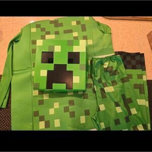 Minecraft Creeper Kids HALLOWEEN Costume Size XL 14-16